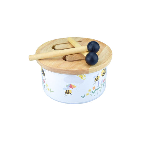 Image of Koala Dream Music Party Needs Small Children Wooden Drum Bumblebees Design