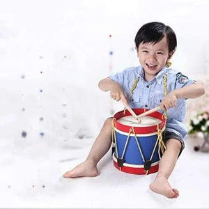 Tunable Blue and Red Childen Marching Drum