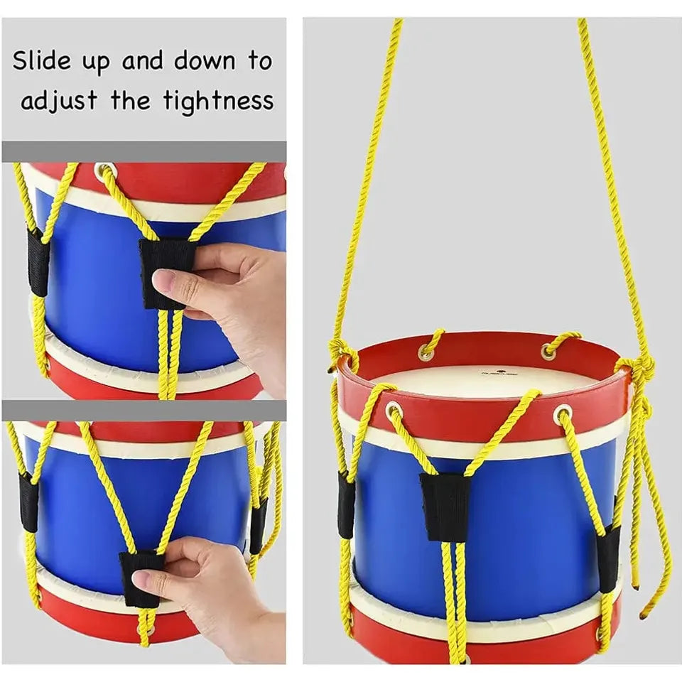 Koala Dream Music Party Needs Tunable Blue and Red Childen Marching Drum