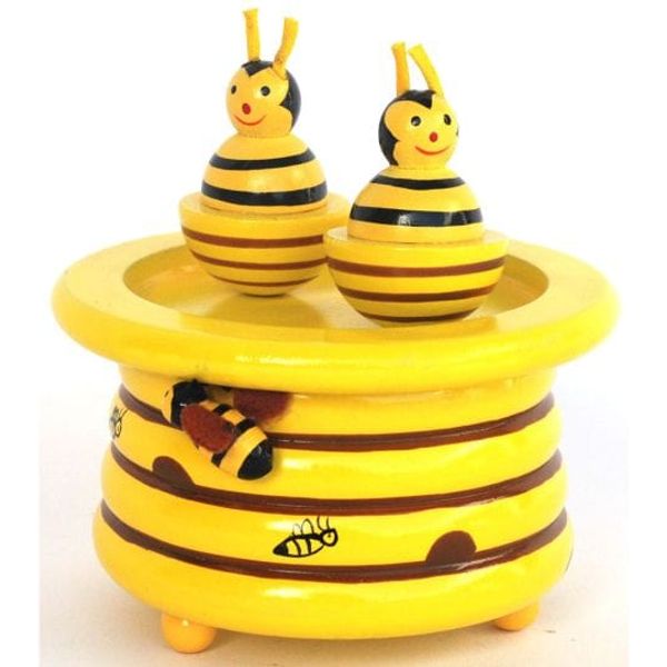 Toyslink Music Party Needs Yellow Bumblebees Music Box