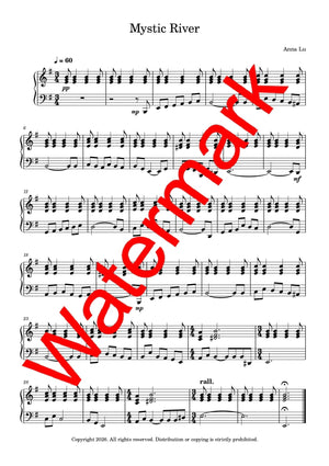 Mystic River: A Masterclass in Left-Hand Voicing - Piano Music Digital Download