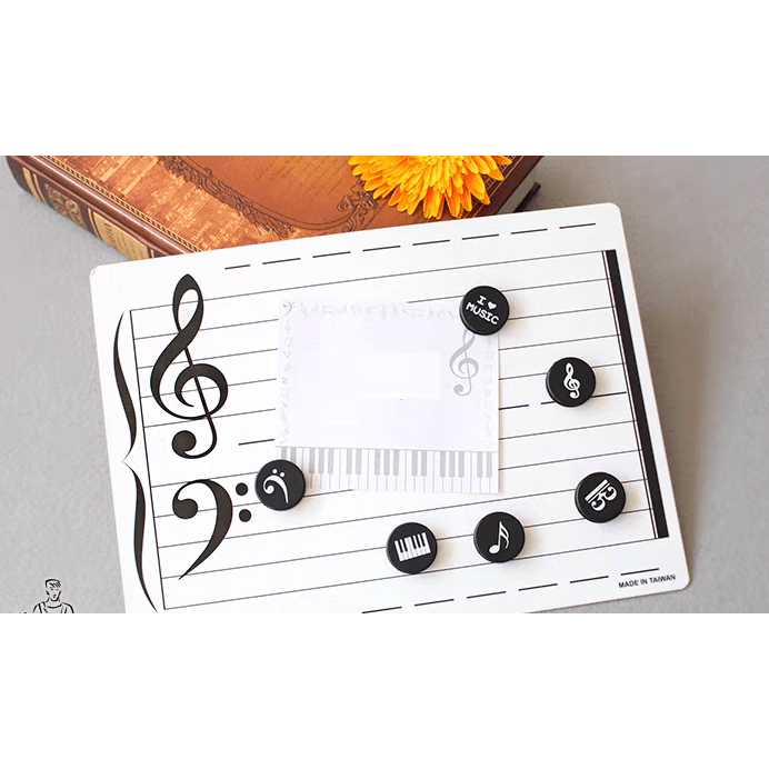 Music Bumblebees Music Stationery Music Themed Fridge or Whiteboard Magnets (Set of 6)