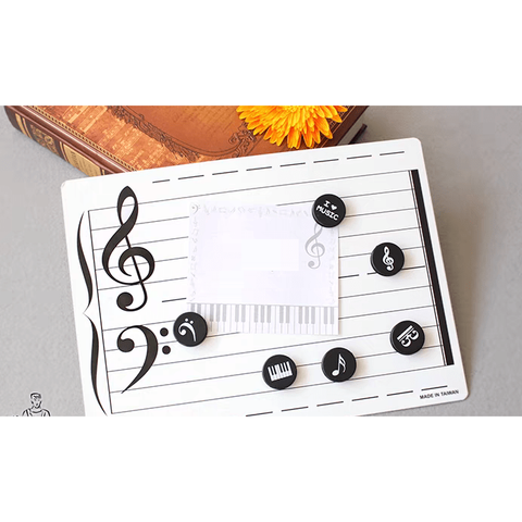 Image of Music Bumblebees Music Stationery Music Themed Fridge or Whiteboard Magnets (Set of 6)