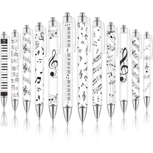 Musical Notation Retractable Ballpoint Pen – Smooth Black Ink