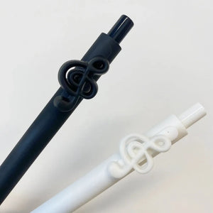 Treble Clef Retractable Gel Pen – Classic Black