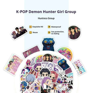 75-Piece KPop Demon Hunters Sticker Pack Perfect Student Prizes