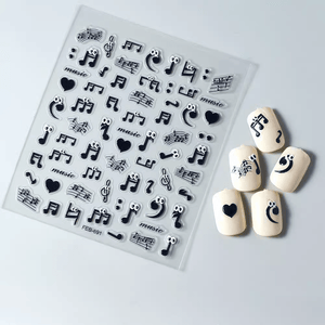 Music Themed Nail Art Stickers
