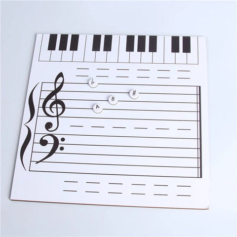 Image of Music Bumblebees Music Themed Teaching Sheet Magnetic and Erasable Music Teaching Whiteboard - Single-Sided