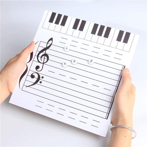 Image of Music Bumblebees Music Themed Teaching Sheet Magnetic and Erasable Music Teaching Whiteboard - Single-Sided