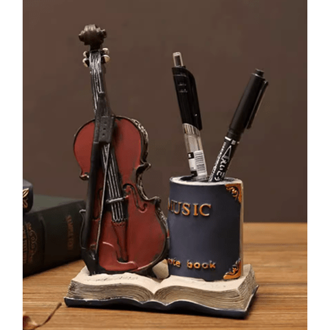 Image of Music Bumblebees pen holder Violin Virtuoso Pen Holder