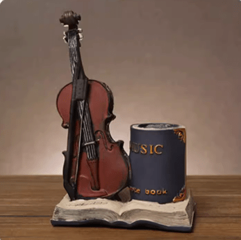 Image of Music Bumblebees pen holder Violin Virtuoso Pen Holder