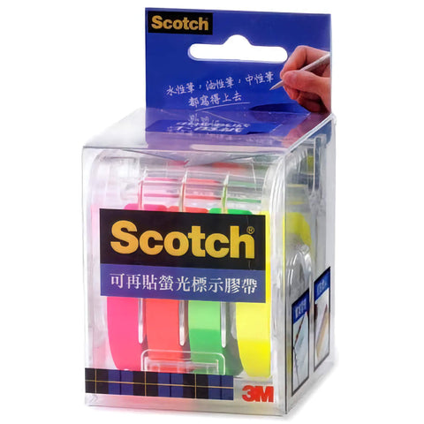 Image of 3M Tape 3M Removable Fluorescent  Highlighter Tape