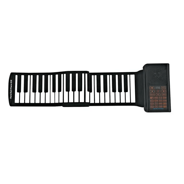 Music Bumblebees Children Musical Instrument Set 88 Keys Silicone Roll Up Piano with Pedal and App Connection