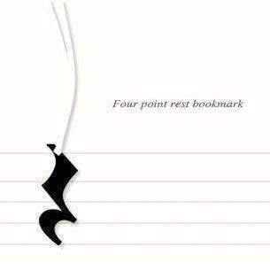 Music Bumblebees Crotchet Rest Music Themed Black Music Note Bookmarks