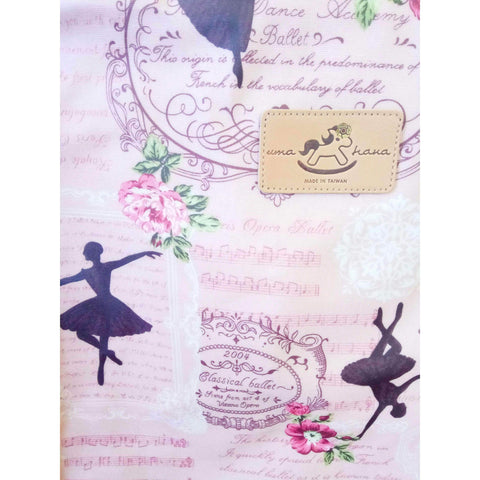 Image of Uma Hana Featured Products,Music Gifts,For Students,New Arrivals Uma Hana Extra Large A4 Tote Bag - Ballerina Pink with Music Scores