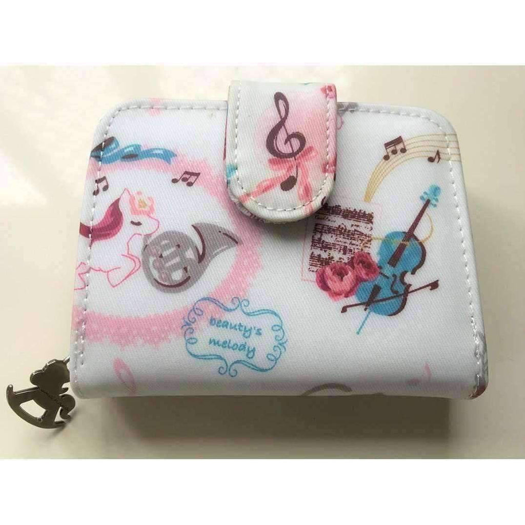 Uma Hana Featured Products,Music Gifts,For Students,New Arrivals Unicorn Green Uma Hana Music Themed Water Resistant Lady Wallet