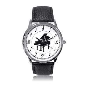 Image of Music Bumblebees Featured Products,Music Gifts Music Themed Watch Black with Piano