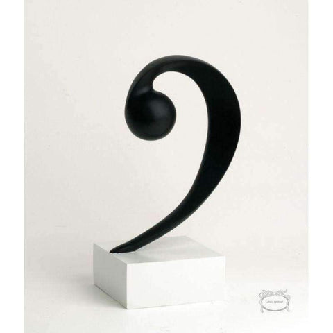 vendor-unknown Featured Products,Products,Music Gifts,Specials,Mother's Day Special,Mother's Day Gifts,For Her 4D Art - F Clef / Bass Clef Black Sculpture 28cm
