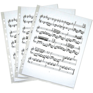 Music Bumblebees Folder Non-Reflective 11-Hole Refill Insert