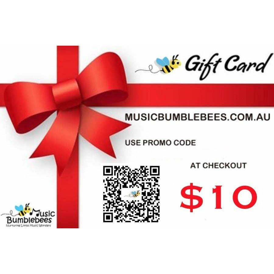 Music Bumblebees Gift Card A$10.00 Music Bumblebees eGift Card