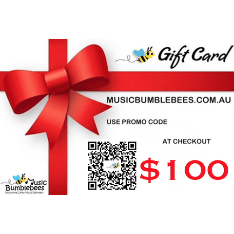 Image of Music Bumblebees Gift Card A$100.00 Music Bumblebees eGift Card