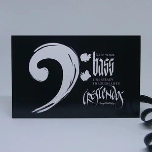 Crescendos Black Card by Bright Butterfly