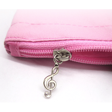 Image of Music Bumblebees Music Bag G Clef/ Treble Clef Music Cancas Tote Bag - Pink or Black