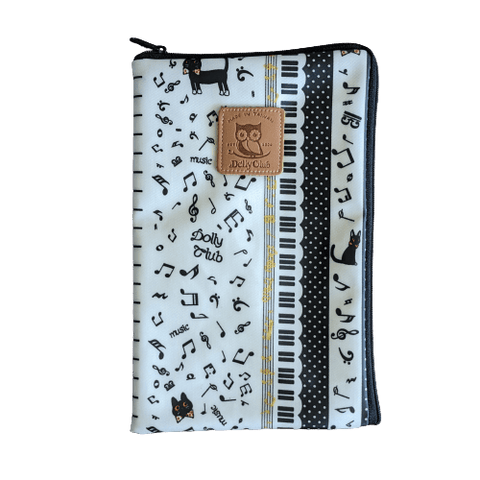 Image of Music Bumblebees Music Bag iPad Mini or Small Tablet Bag (Water Resistant) - Kittens & Keys Series