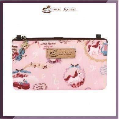 Uma Hana Music Bag Pink Unicorn Uma Hana Smart Bag with Smartphone Pouch Velcro Strip