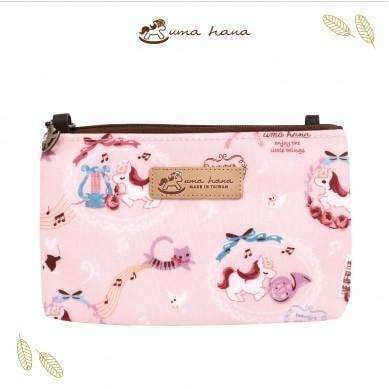 Uma Hana Music Bag Pink Unicorn Uma Hana Smart Bag with Zipper Smartphone Pouch