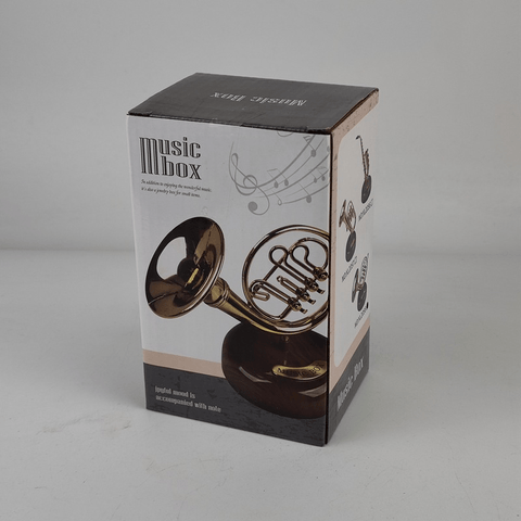 Image of Taobao Music Boxes Brass Instruments Rotating Music Box - French Horn, Tuba and Saxophone