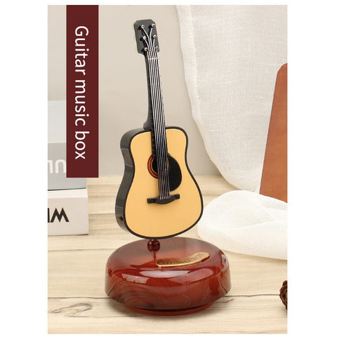 Image of Taobao Music Boxes Guitar Rotating Music Box