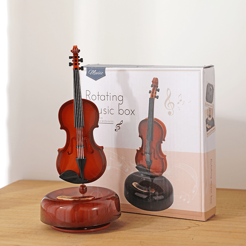 Taobao Music Boxes Violin Rotating Music Box