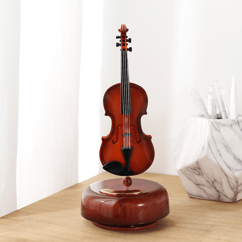 Image of Taobao Music Boxes Violin Rotating Music Box