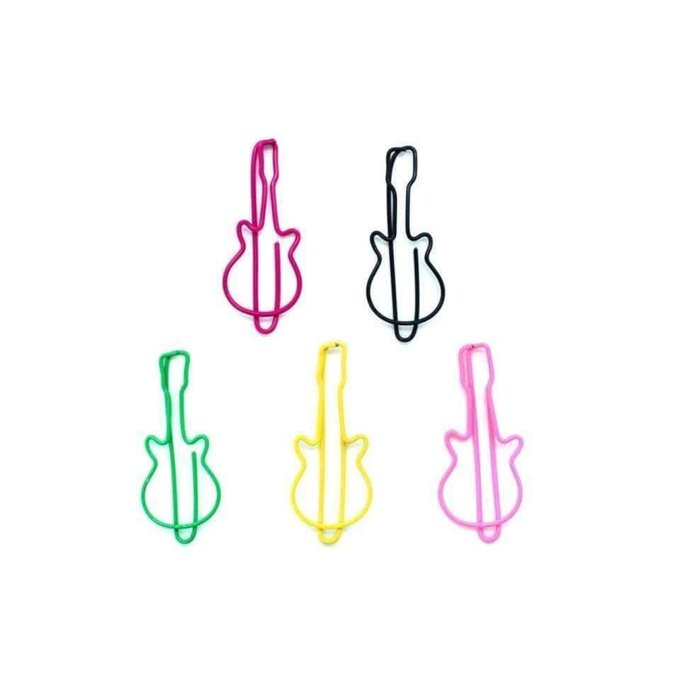 Music Bumblebees Music Clips Guitar Paper Clips - Set of 20