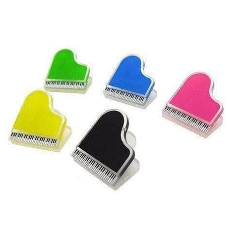 Image of Music Bumblebees Music Clips Piano Shaped Memo Clip