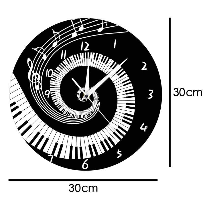 Music Bumblebees Music Clocks Music Piano Clock 30cm