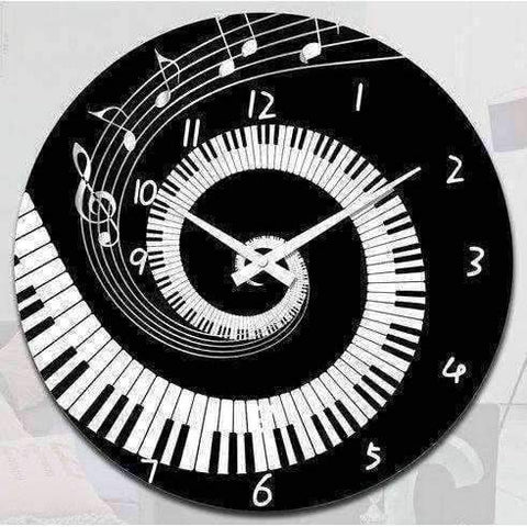 Image of Music Bumblebees Music Clocks Music Piano Clock 30cm