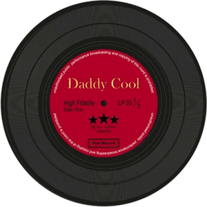 Music Themed Record Coasters - All Time Favourite Dad (Set of 8)