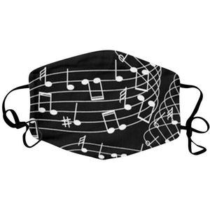 Music Themed Face Mask - various designs