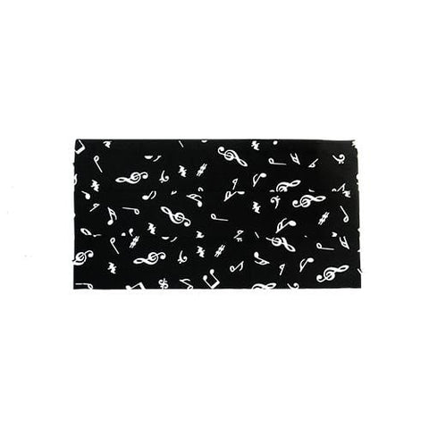 Image of Music Bumblebees Music Fashion Music Themed Face Mask Cover - Black and White with Music Notes