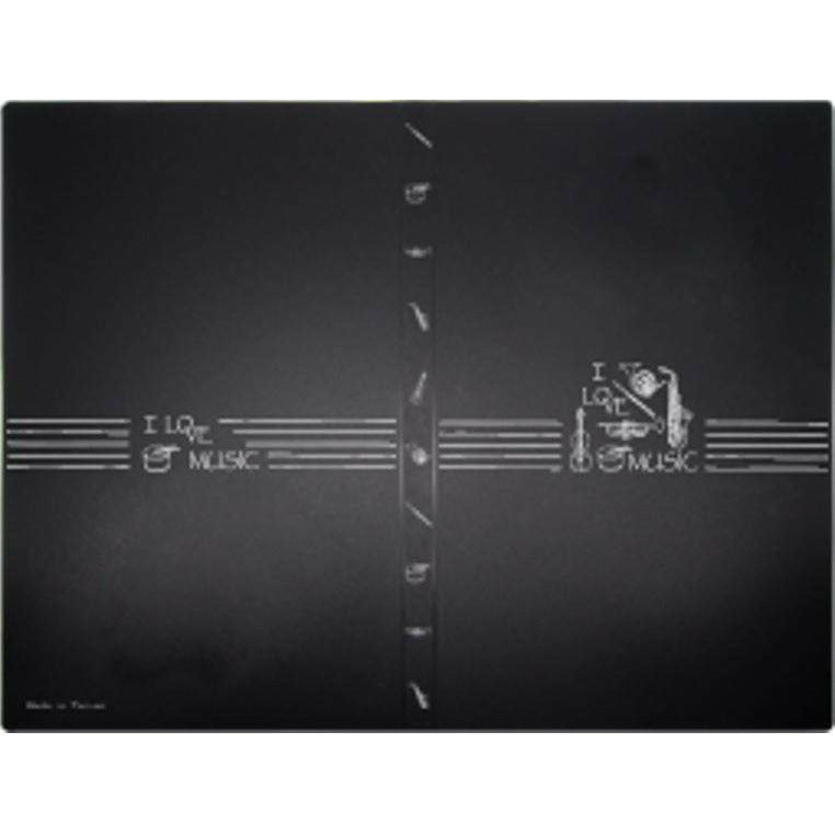 Music Bumblebees Music Folder A4 Clear Display Folder (40 pockets) - I Love Music Black