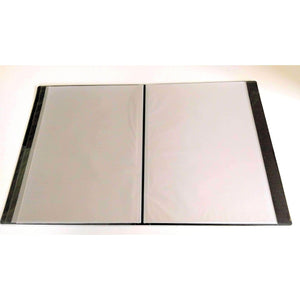 A4 Clear Display Folder (40 pockets) - Music Score Black