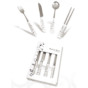 Music Bumblebees Music Gifts,Mother's Day Gifts,For Her Music Themed Cutlery Set