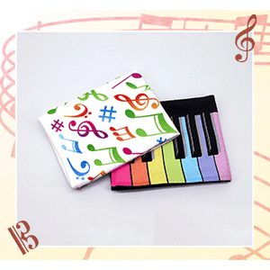 Square Music Themed Cleaning Cloth