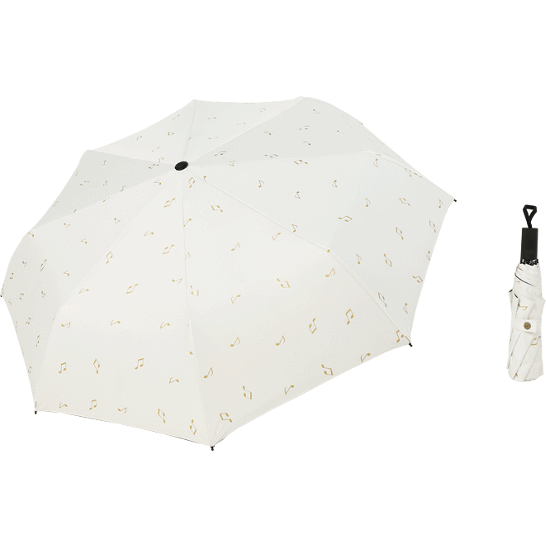Music Bumblebees Music Gifts White Music Themed Musical Notes Black and White Retractable Umbrella