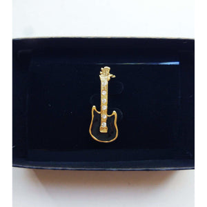Guitar Pin Black Brooch / Pin - Music Gift