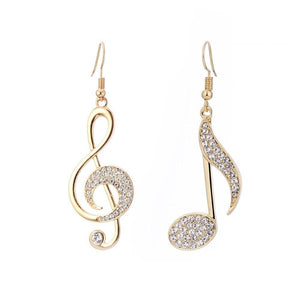 Music Bumblebees Music Jewellery Music Notes Earrings - Quaver and Treble Clef