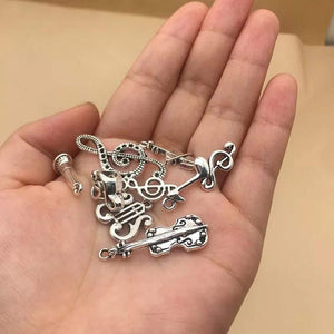 Music Themed Pendant - Musical Notes, Guitar, Violin or French Horn