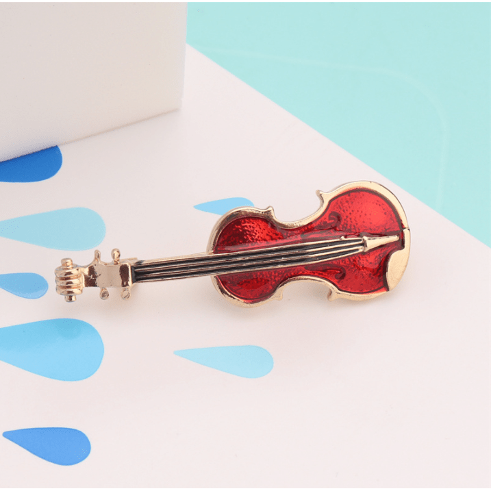 Music Bumblebees Music Jewellery Musical Instrument Pins/Brooches - Piano, Violin, Electric Guitar and Trumpet